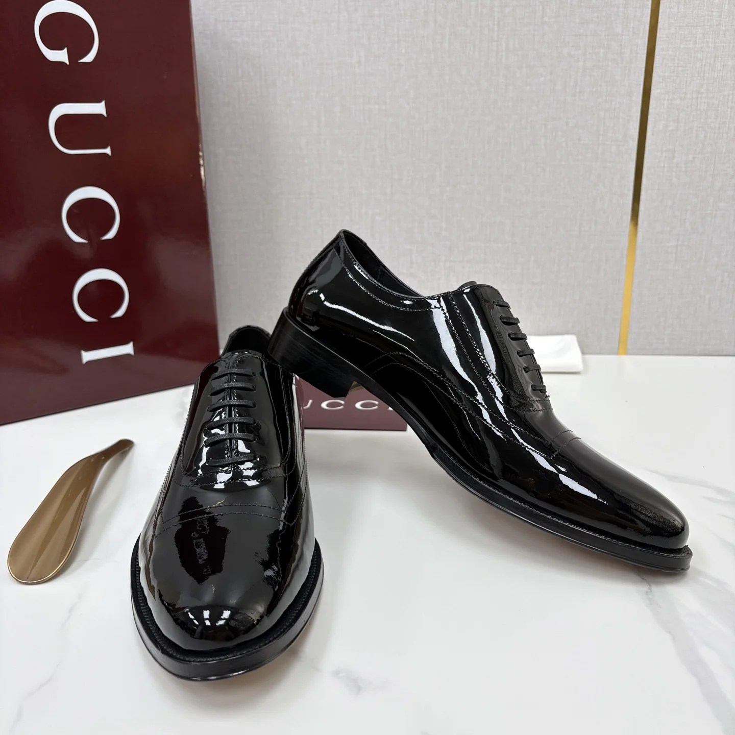GUCCI Formal Shoes Calfskin Leather Black EU39-44 D40202609110964 - Image 7