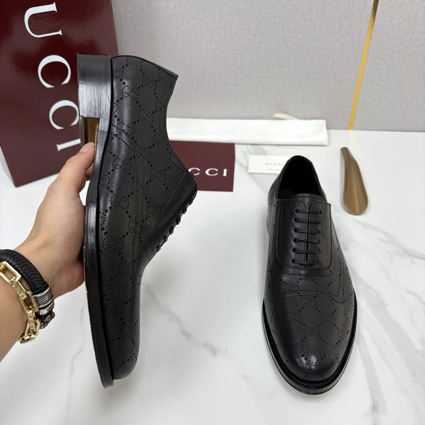GUCCI Formal Shoes Leather Black EU39-44 D40202609110961 - Image 4