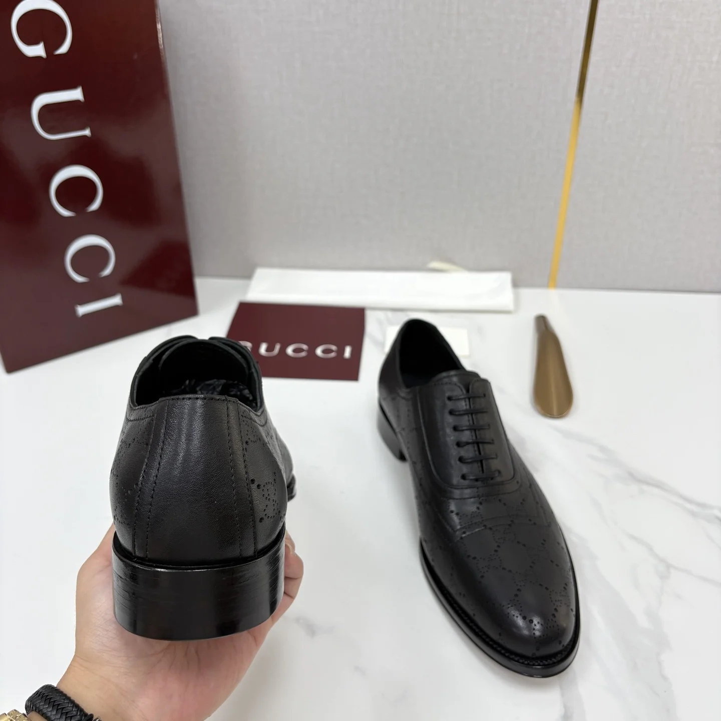 GUCCI Formal Shoes Leather Black EU39-44 D40202609110961 - Image 8
