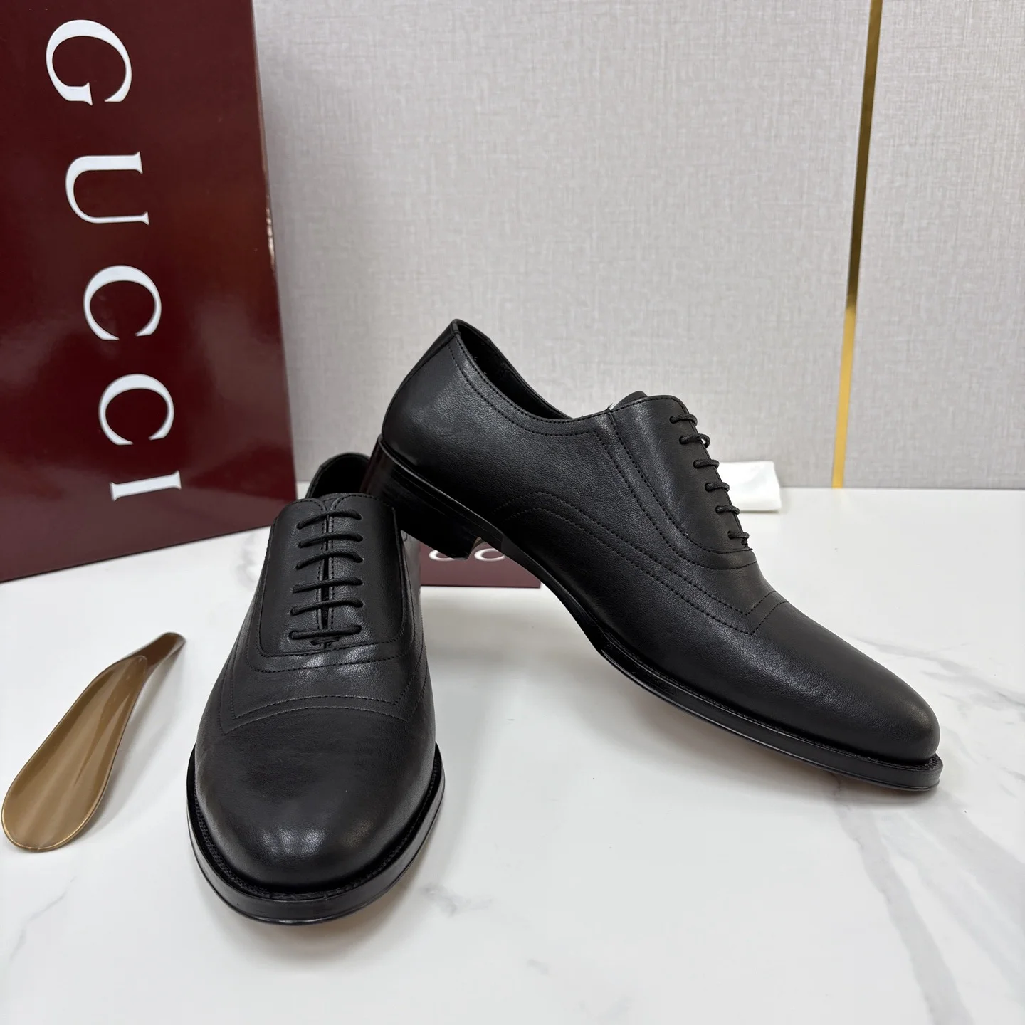 GUCCI Formal Shoes Leather Black EU39-44 D40202609110965 - Image 8