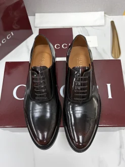 GUCCI Formal Shoes Leather Brown-Black EU39-44 D40202609110962