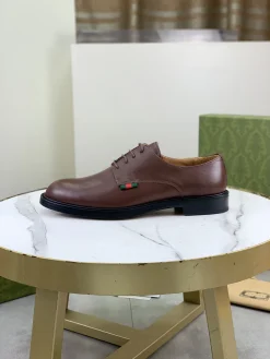 GUCCI Formal Shoes Smooth Calf Leather Brown-Black EU39-45 D80202609111079