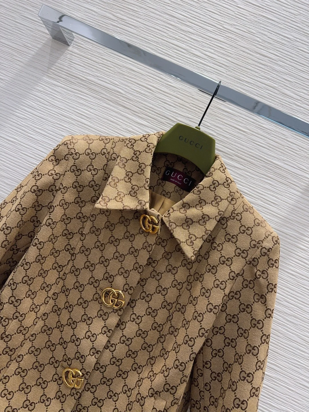 GUCCI Jackets Brown-Gold S-L B85202609060892 - Image 2