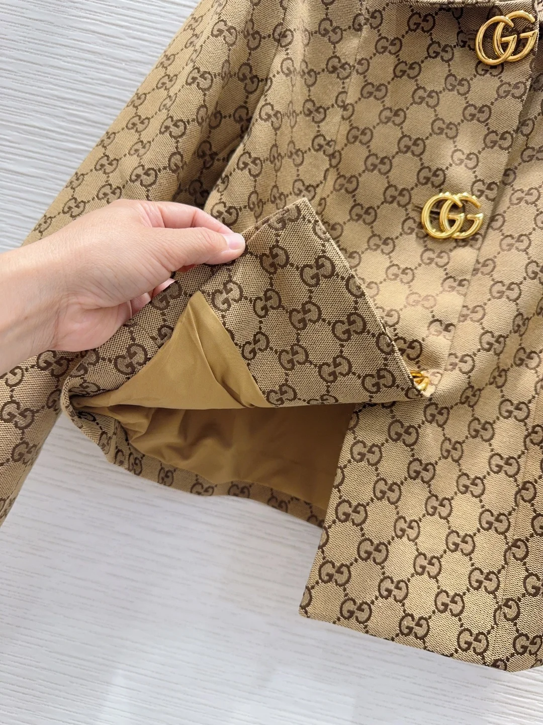 GUCCI Jackets Brown-Gold S-L B85202609060892 - Image 7