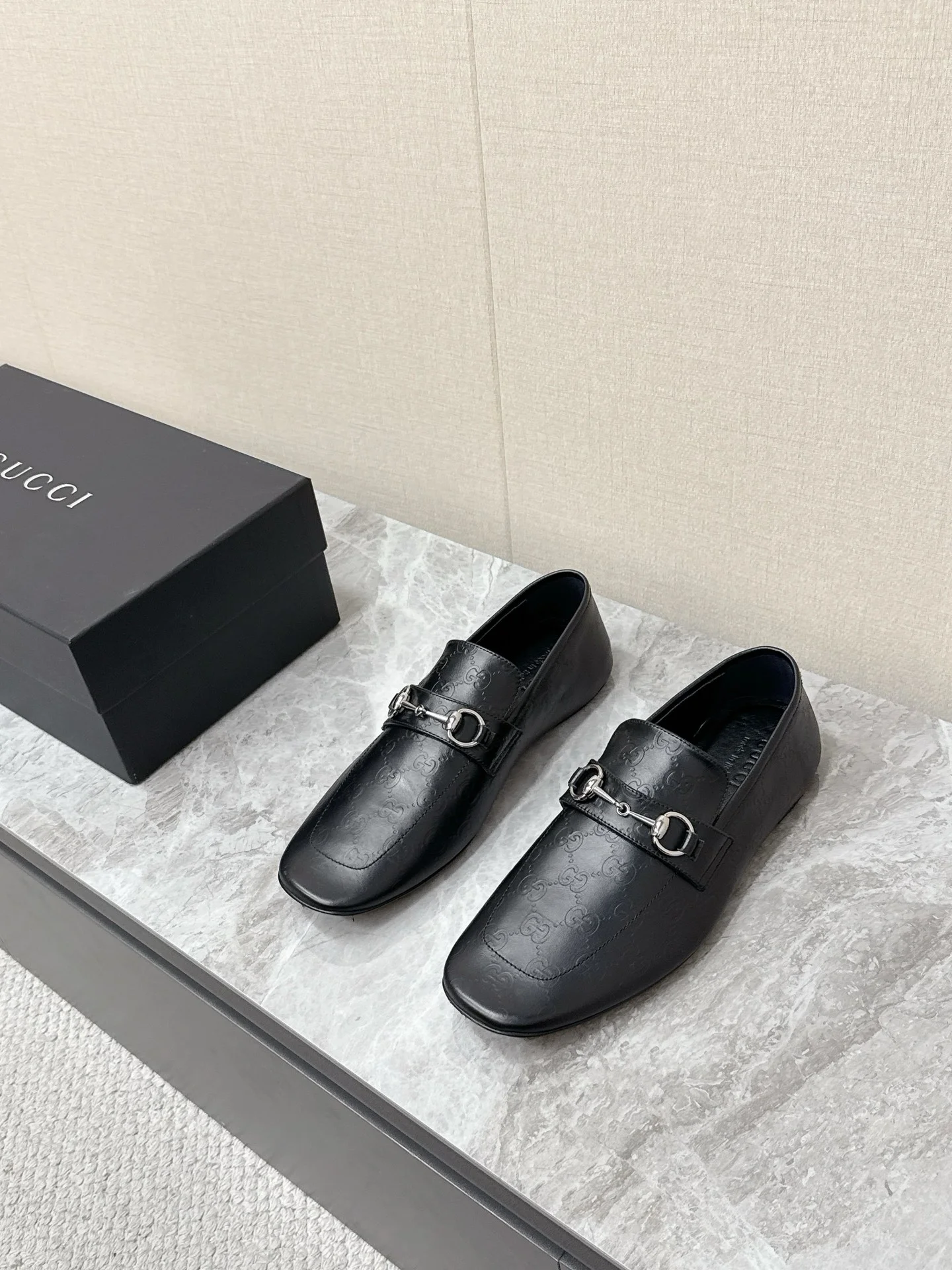 GUCCI Loafers Black-Silver C10202609111377
