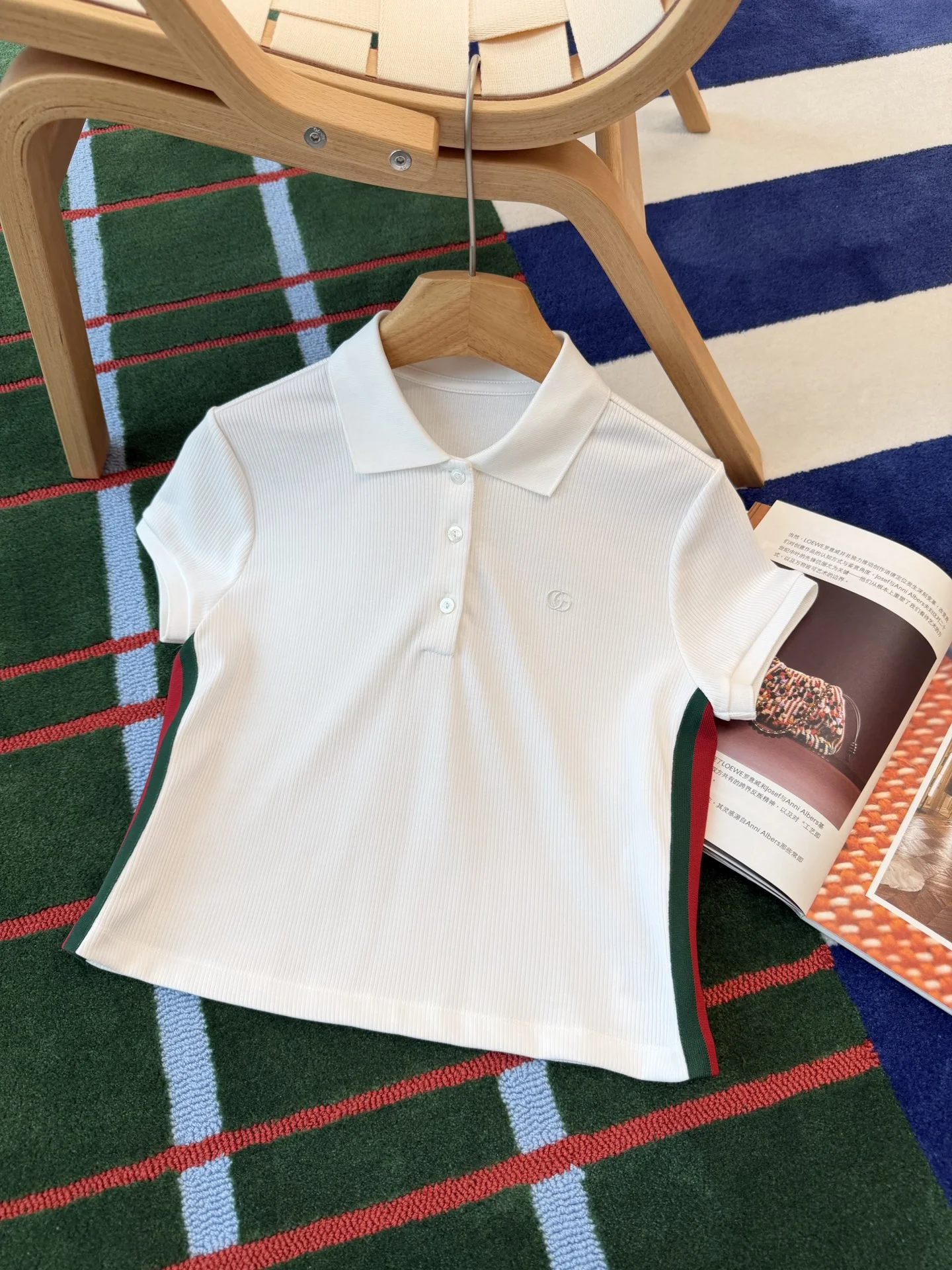GUCCI Polos White-Green-Red S-M-L B15202609060675