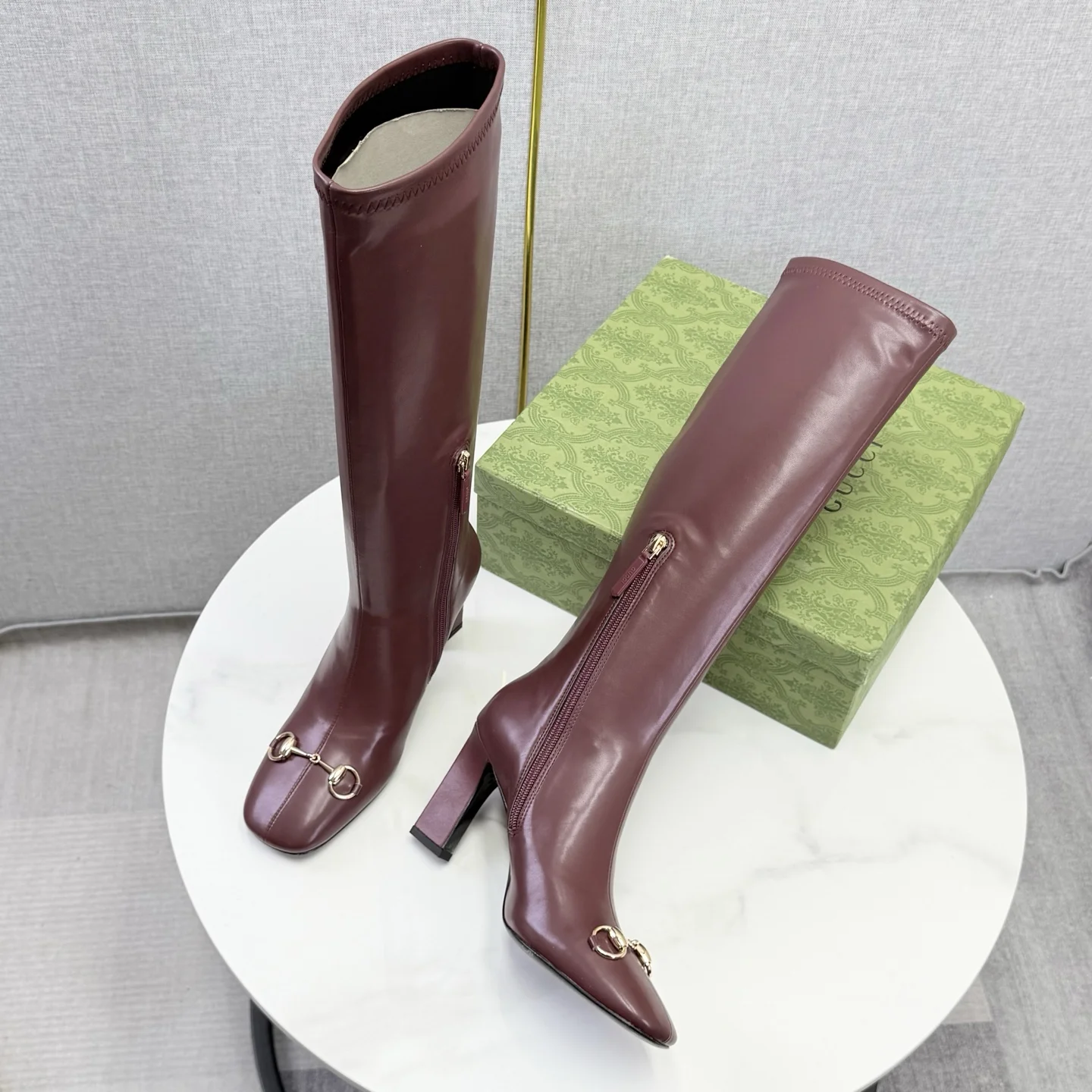 GUCCI Sandals Brown-Gold D00202609110617 - Image 8