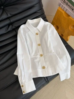 Alternative view of GUCCI Shirts White-Gold S-L B75202609061392