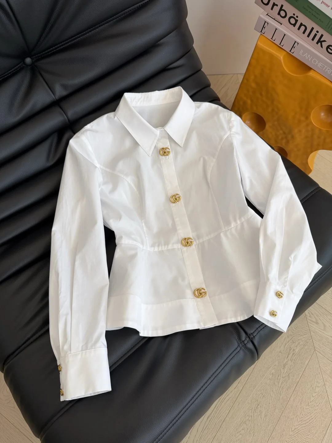 GUCCI Shirts White-Gold S-L B75202609061392 - Image 3