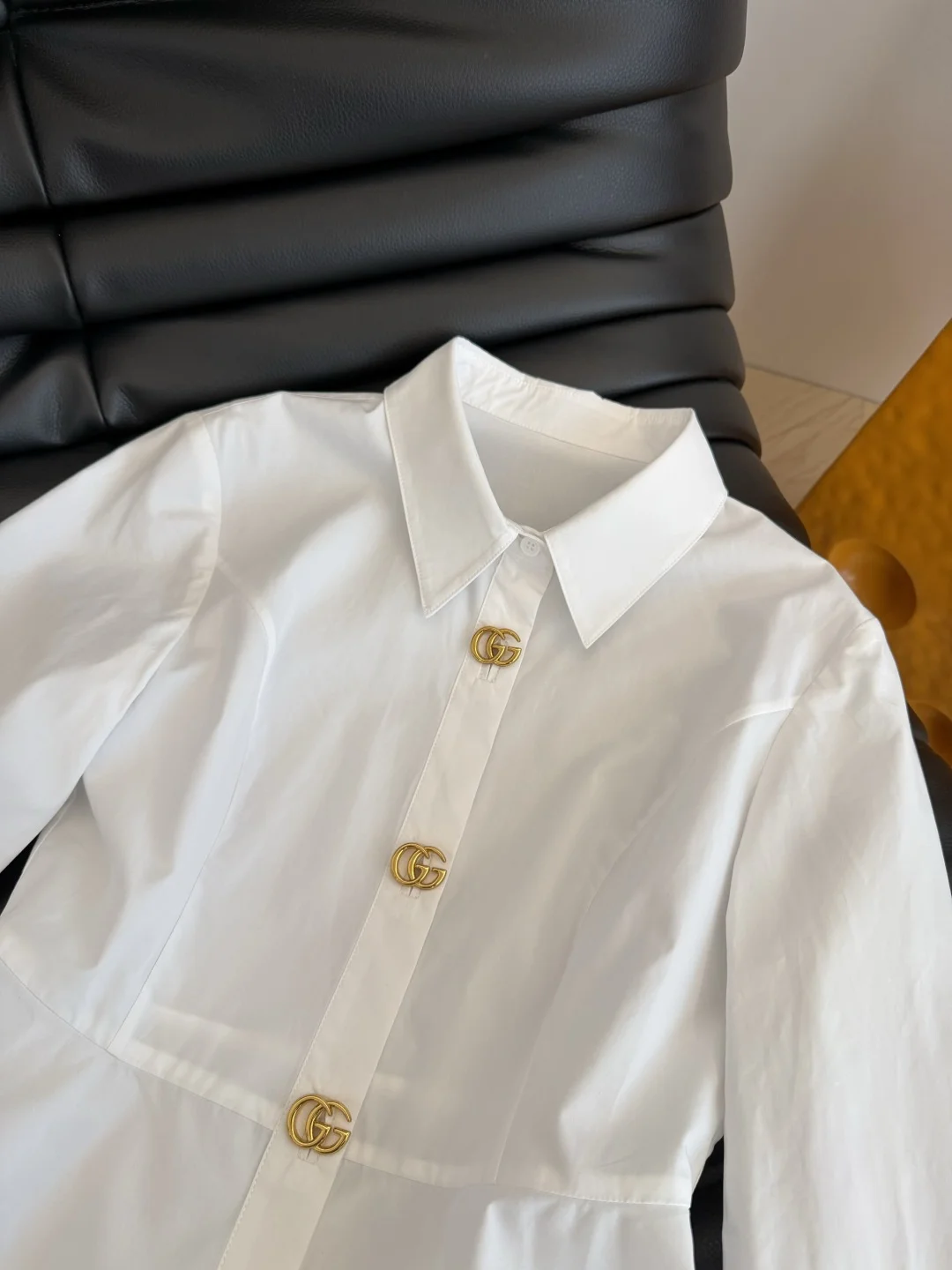 GUCCI Shirts White-Gold S-L B75202609061392 - Image 5