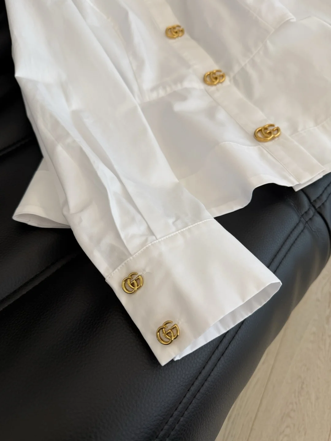 GUCCI Shirts White-Gold S-L B75202609061392 - Image 8