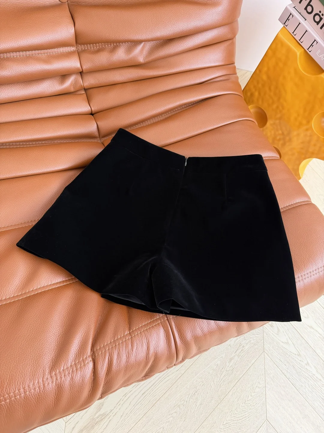 GUCCI Skirts Velvet Black-Gold S-L B25202609060363 - Image 9