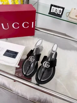 GUCCI Slides Black-Silver EU35-45 A30202609110053