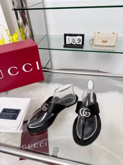 Alternative view of GUCCI Slides Black-Silver EU35-45 A30202609110053
