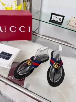 Alternative view of GUCCI Slides Elastic Black-Gold EU35-45 A30202609110054