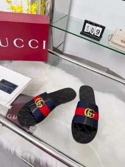 Alternative view of GUCCI Slides Fabric Black-Gold EU35-44 A30202609110056