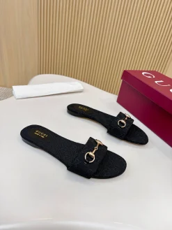 Alternative view of GUCCI Slides GG Canvas Black-Red-Brown-Blue EU35-42 A30202609111879