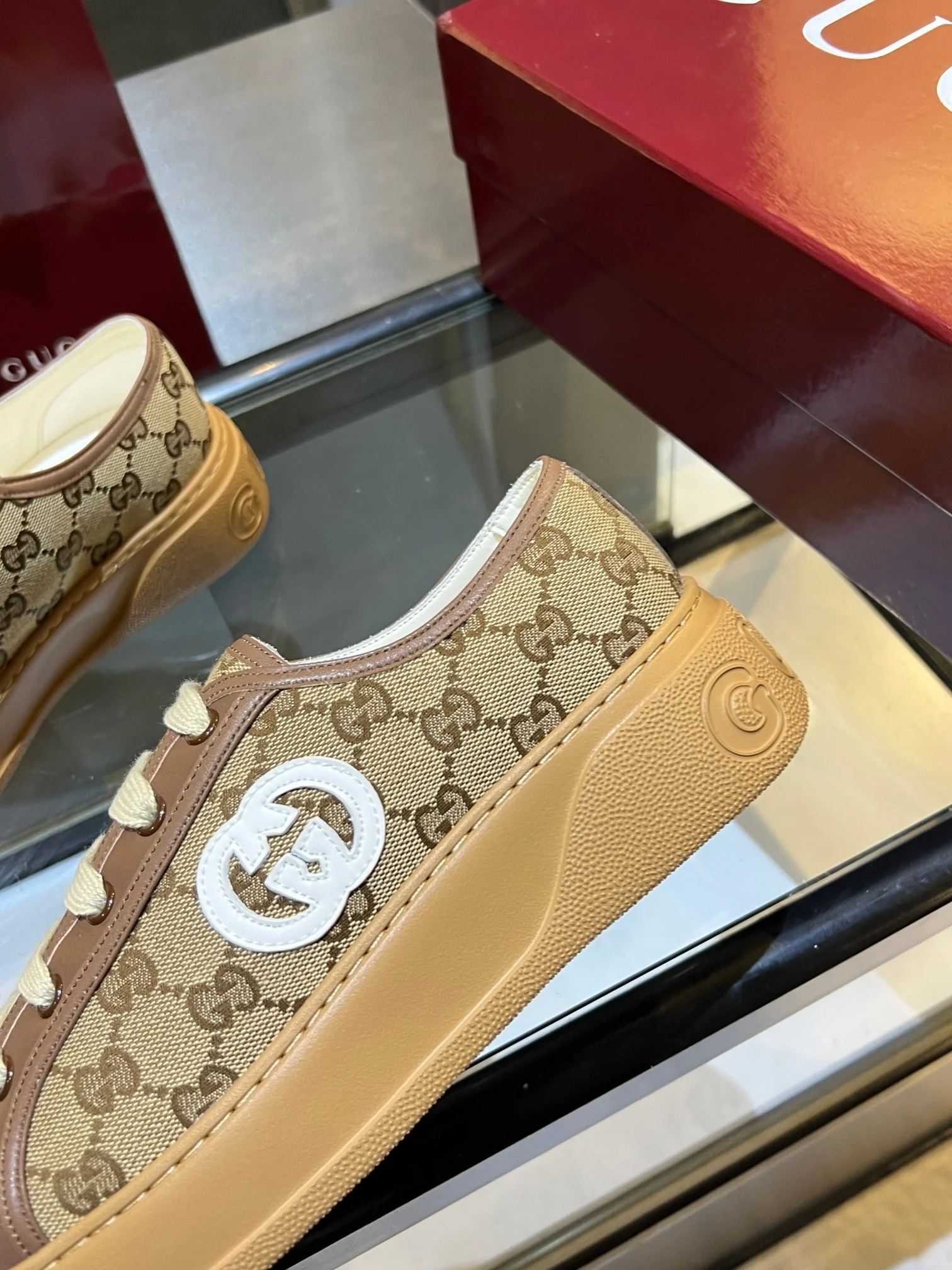 GUCCI Sneakers Brown-White B60202609110576 - Image 10