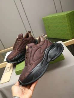 Alternative view of GUCCI Sneakers Canvas Rubber Brown-Black EU39-44 C10202609110717