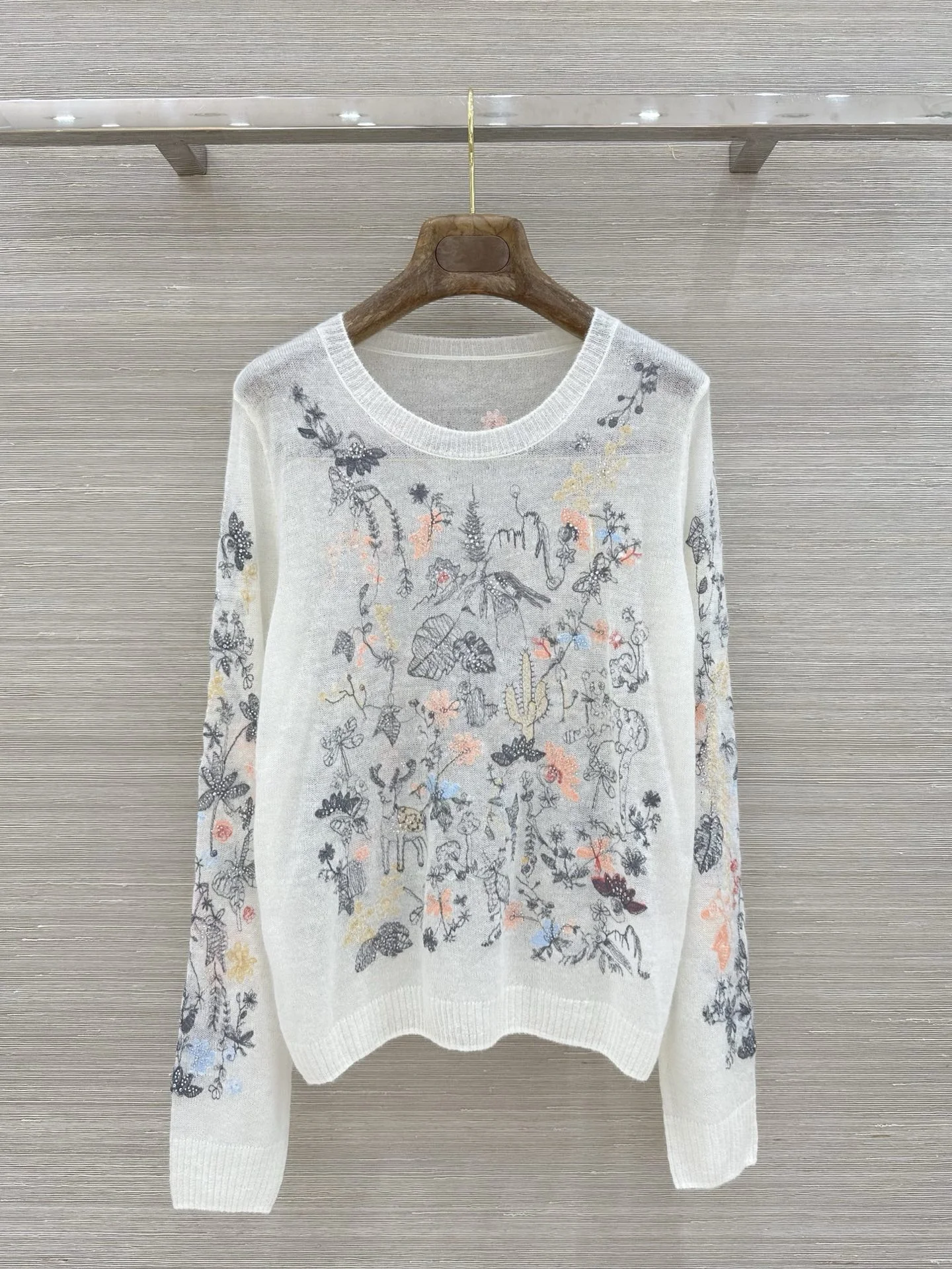 GUCCI Sweaters Alpaca Wool Nylon White-Multi 36-40 C25202609061149