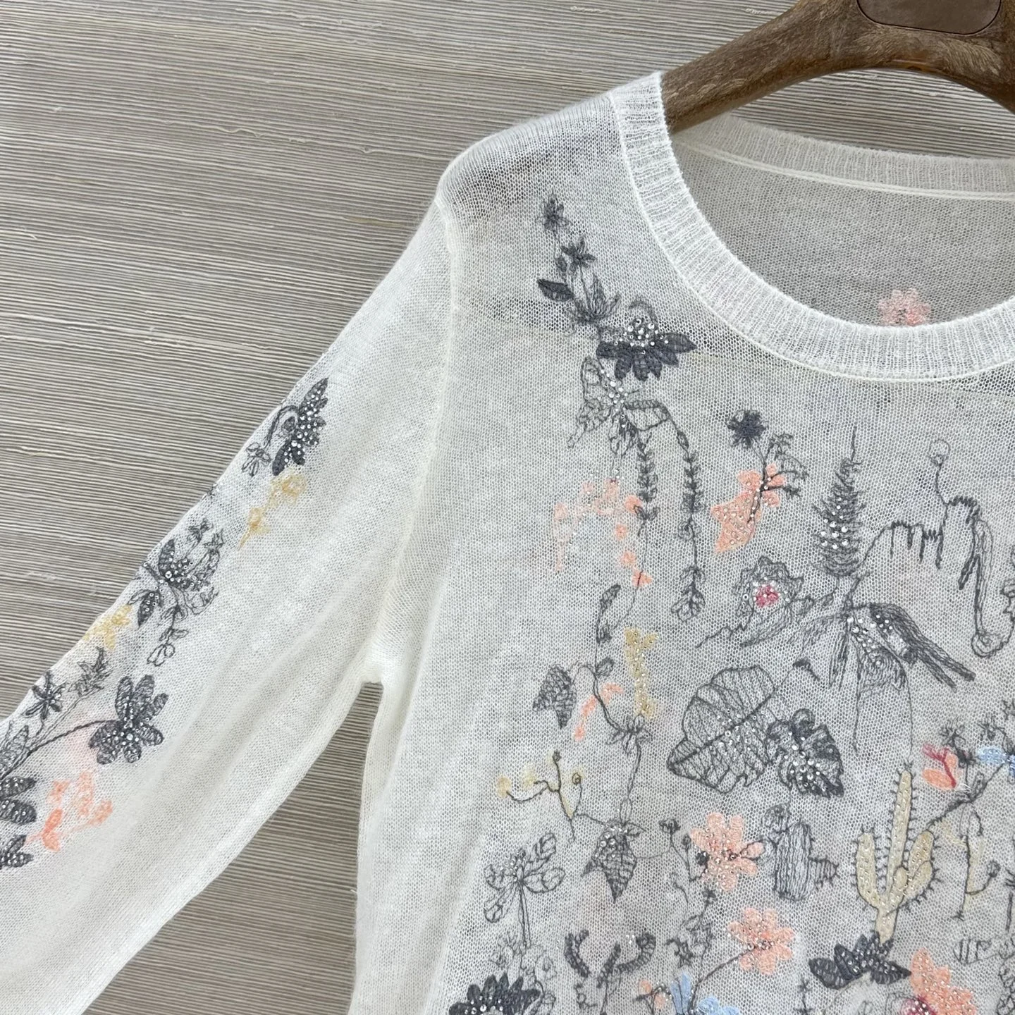 GUCCI Sweaters Alpaca Wool Nylon White-Multi 36-40 C25202609061149 - Image 3