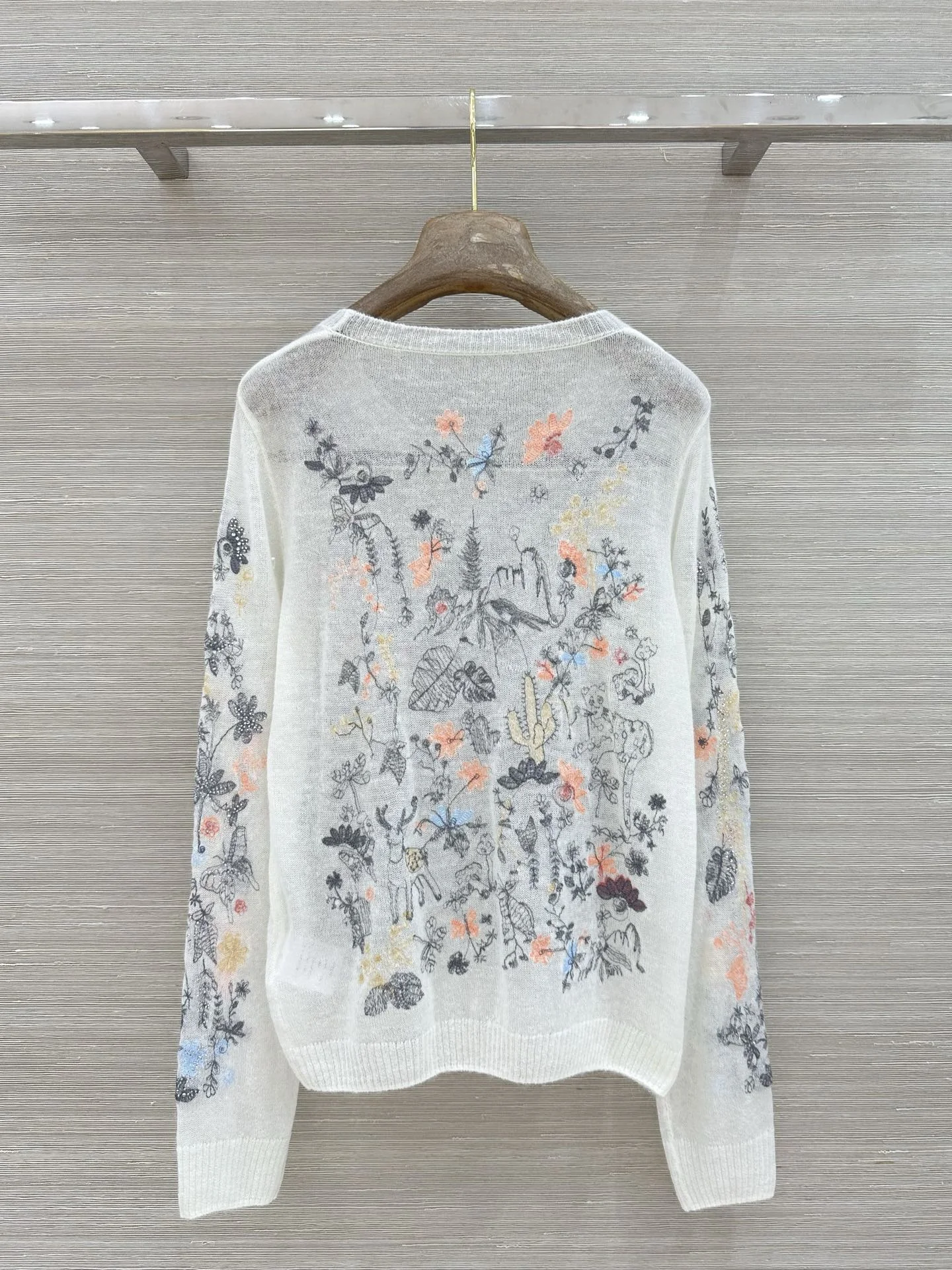 GUCCI Sweaters Alpaca Wool Nylon White-Multi 36-40 C25202609061149 - Image 8