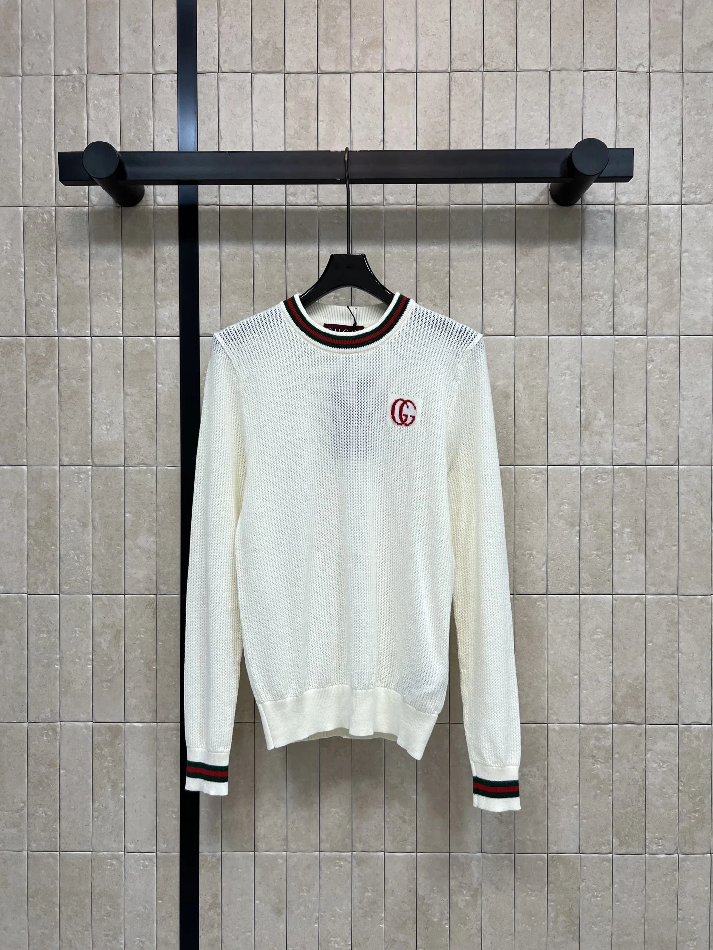 GUCCI Sweaters White-Navy S-L A95202609061618 - Image 5