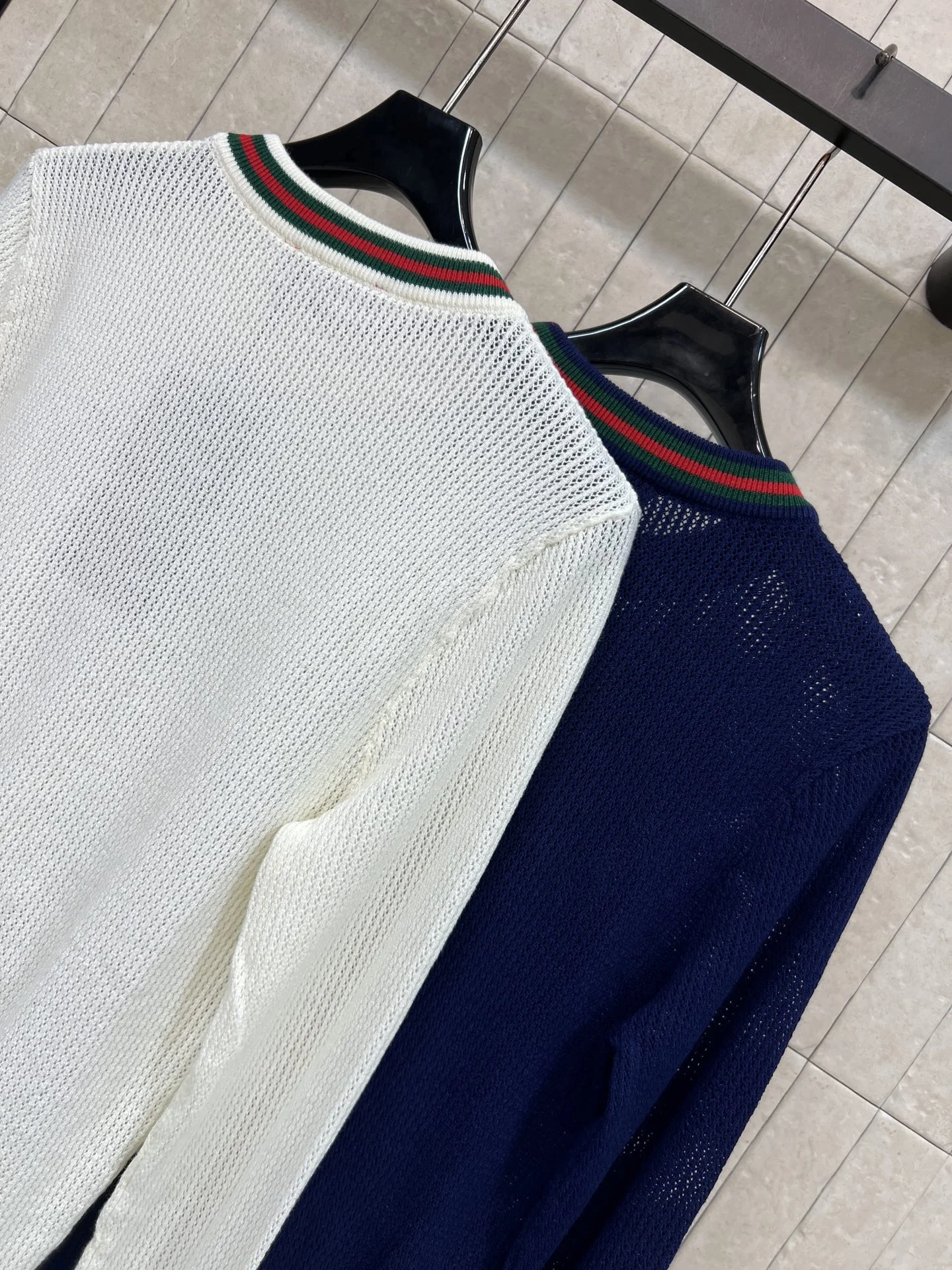 GUCCI Sweaters White-Navy S-L A95202609061618 - Image 8