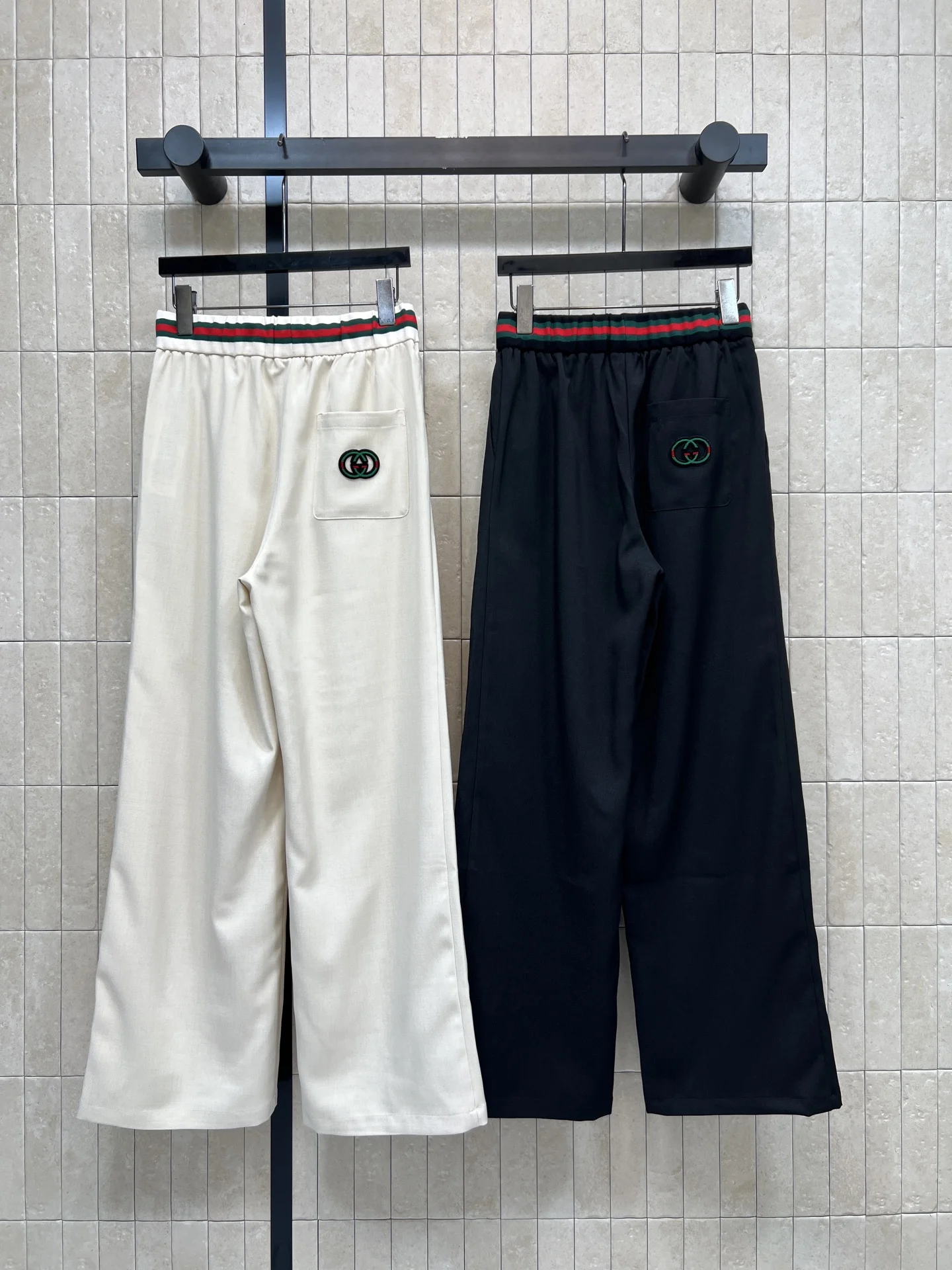GUCCI Trousers Black-Cream S-L B25202609061606 - Image 7