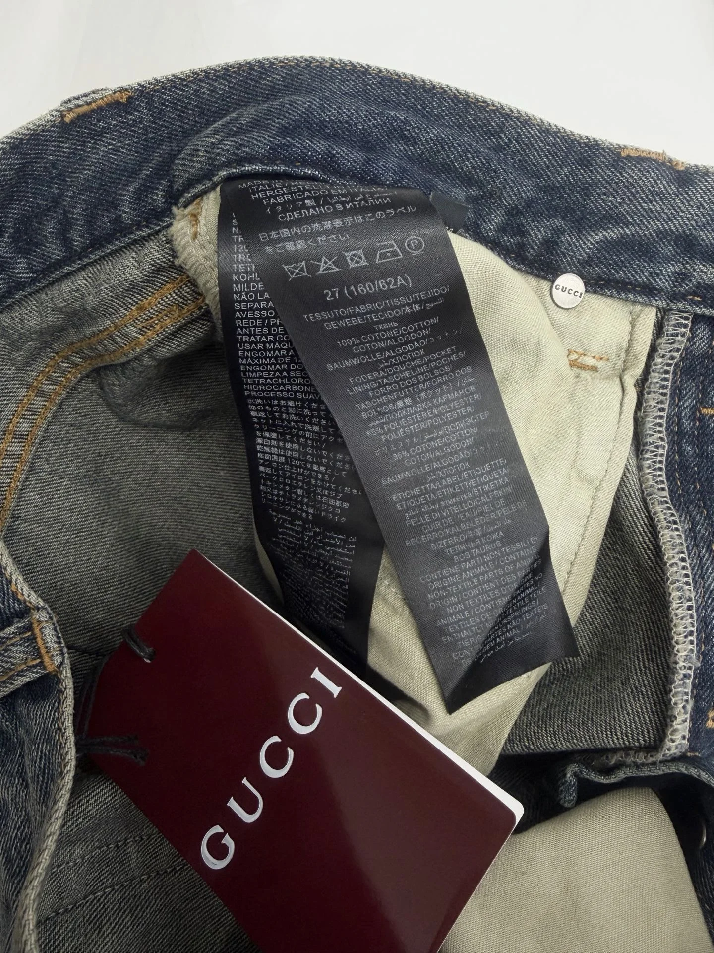 GUCCI Trousers Blue-Gray S-L C85202609063633 - Image 8