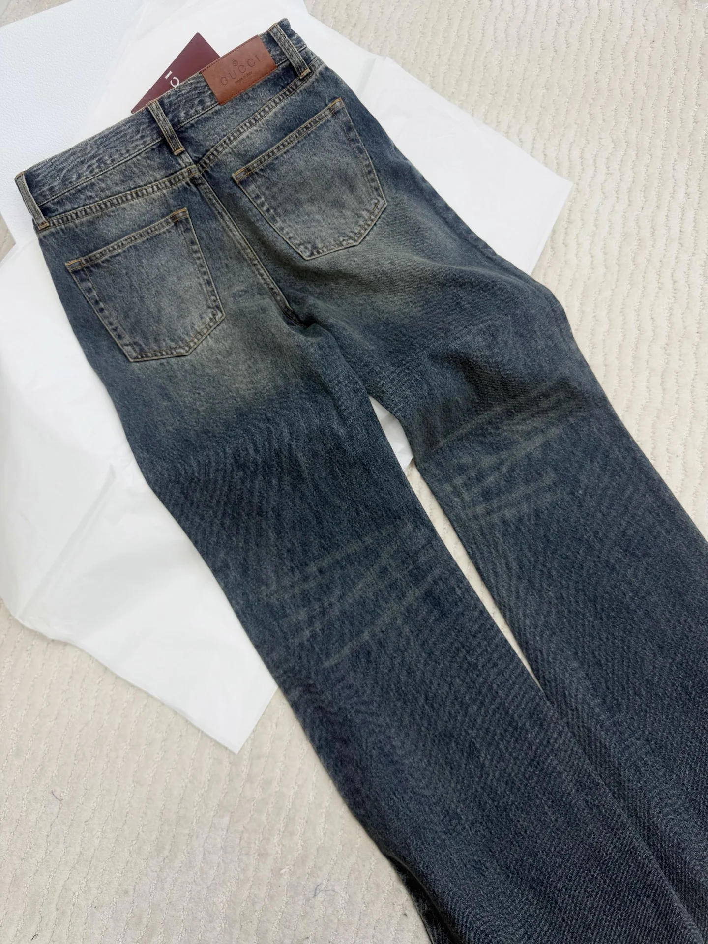 GUCCI Trousers Blue-Gray S-L C85202609063633 - Image 9