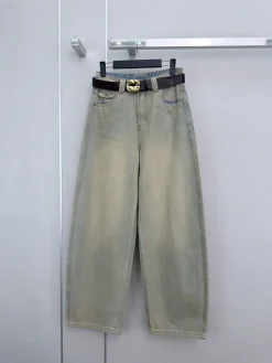 GUCCI Trousers Light Blue-Gold S-L B00202609061934