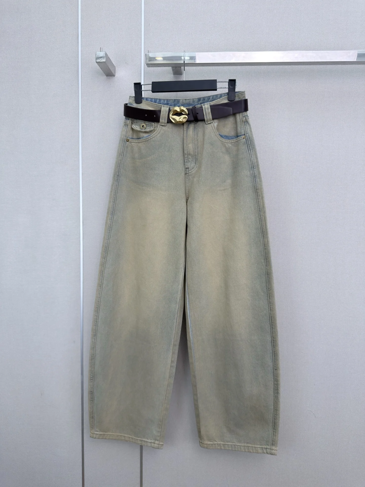 GUCCI Trousers Light Blue-Gold S-L B00202609061934