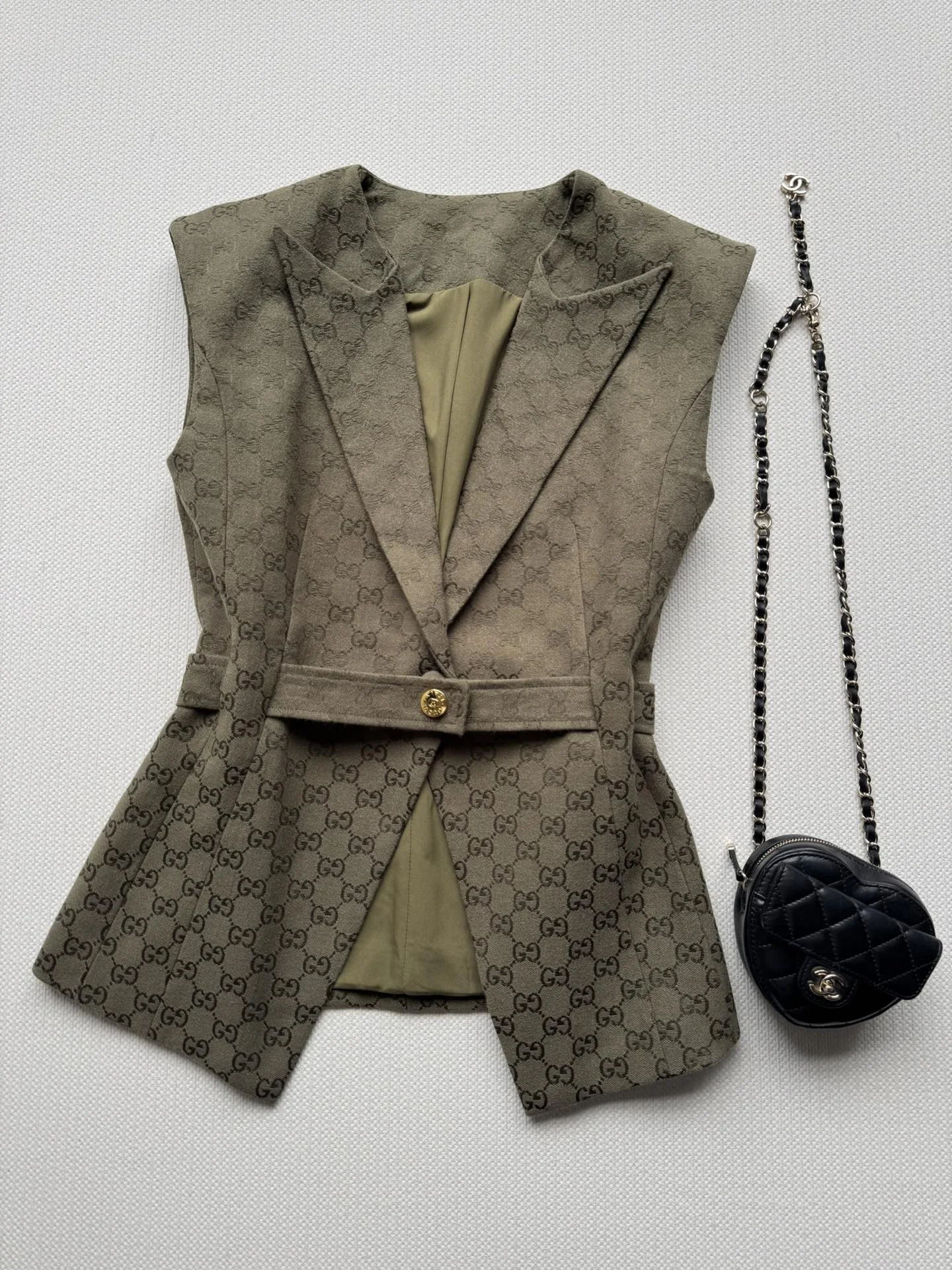 GUCCI Vests Brown-Gold S-L B55202609063014 - Image 3