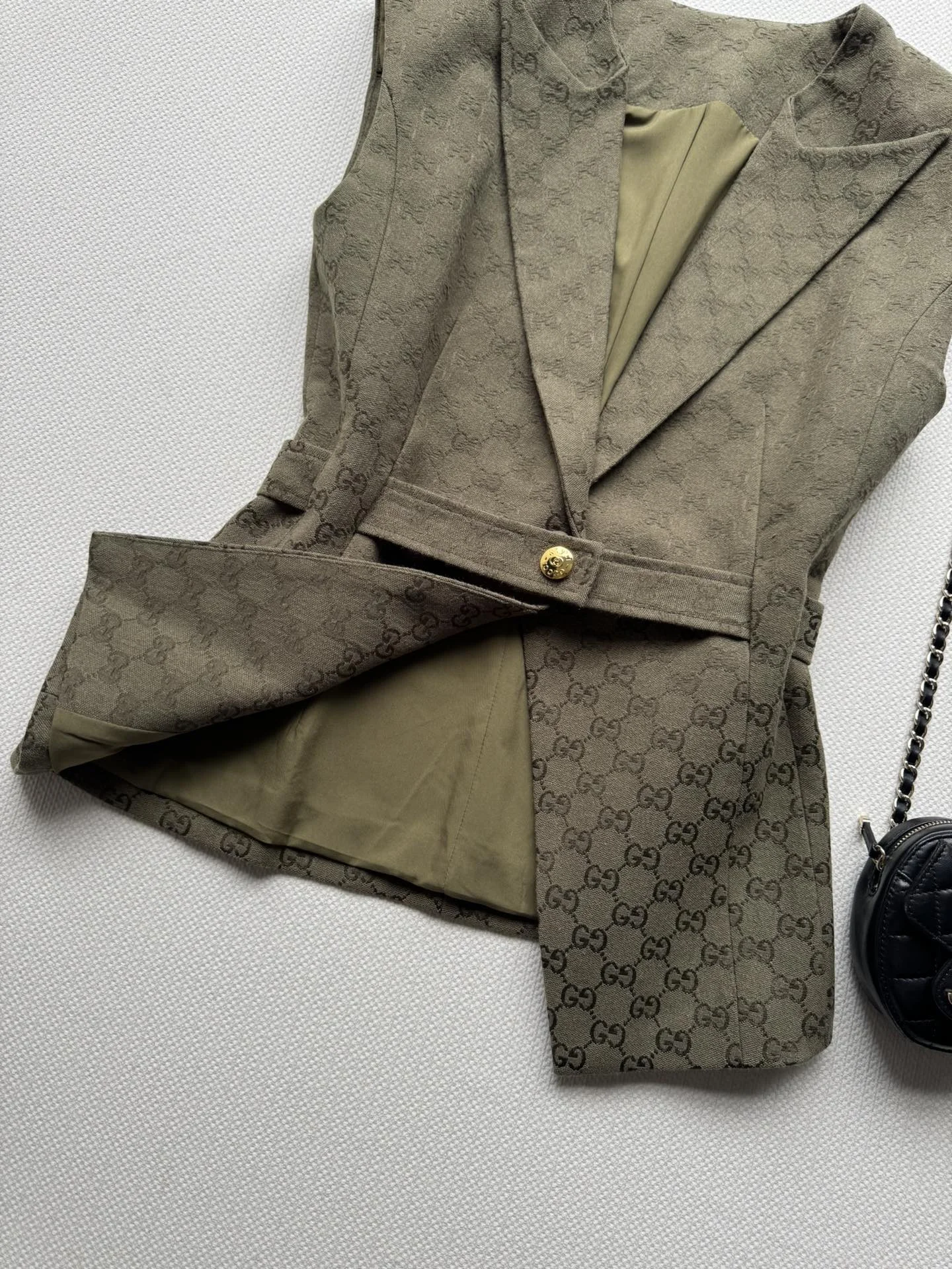 GUCCI Vests Brown-Gold S-L B55202609063014 - Image 4