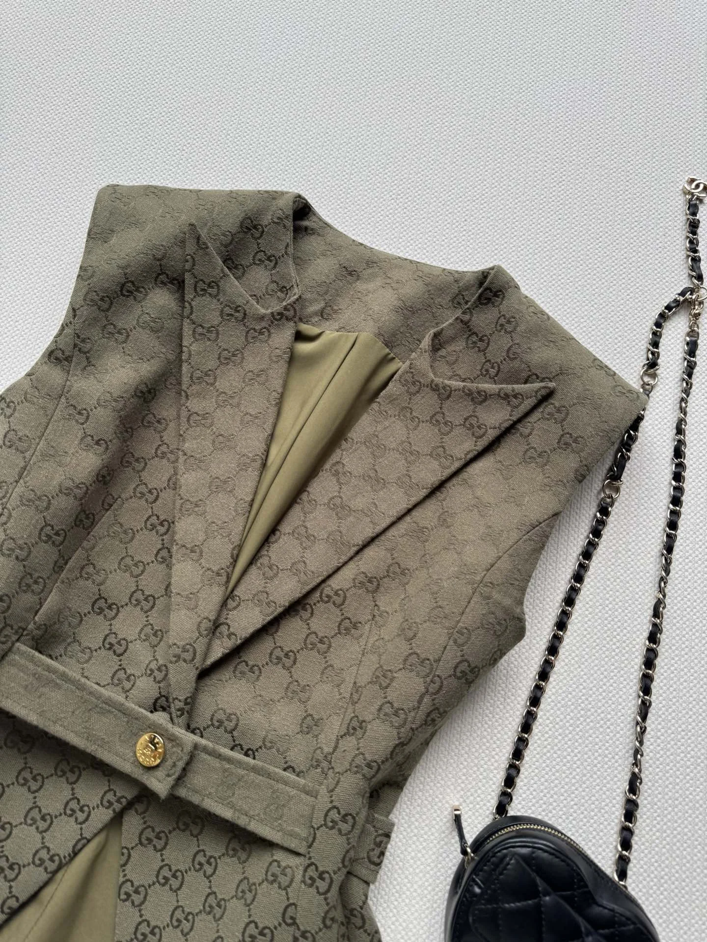 GUCCI Vests Brown-Gold S-L B55202609063014 - Image 5