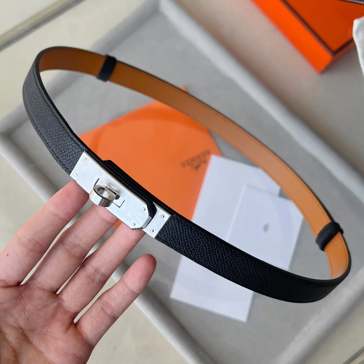 HERMES Belts Black-Gold A60202609070246 - Image 3