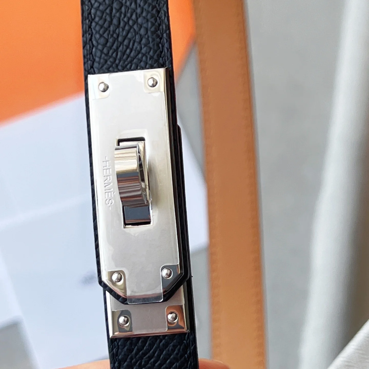 HERMES Belts Black-Gold A60202609070246 - Image 4