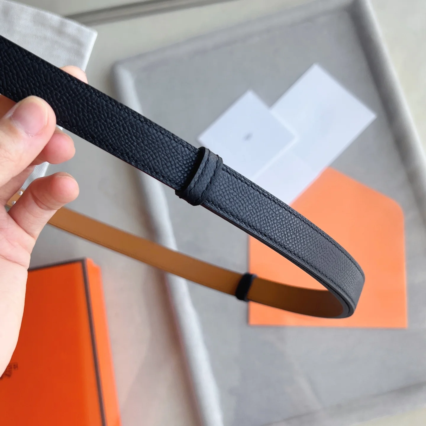 HERMES Belts Black-Gold A60202609070246 - Image 8