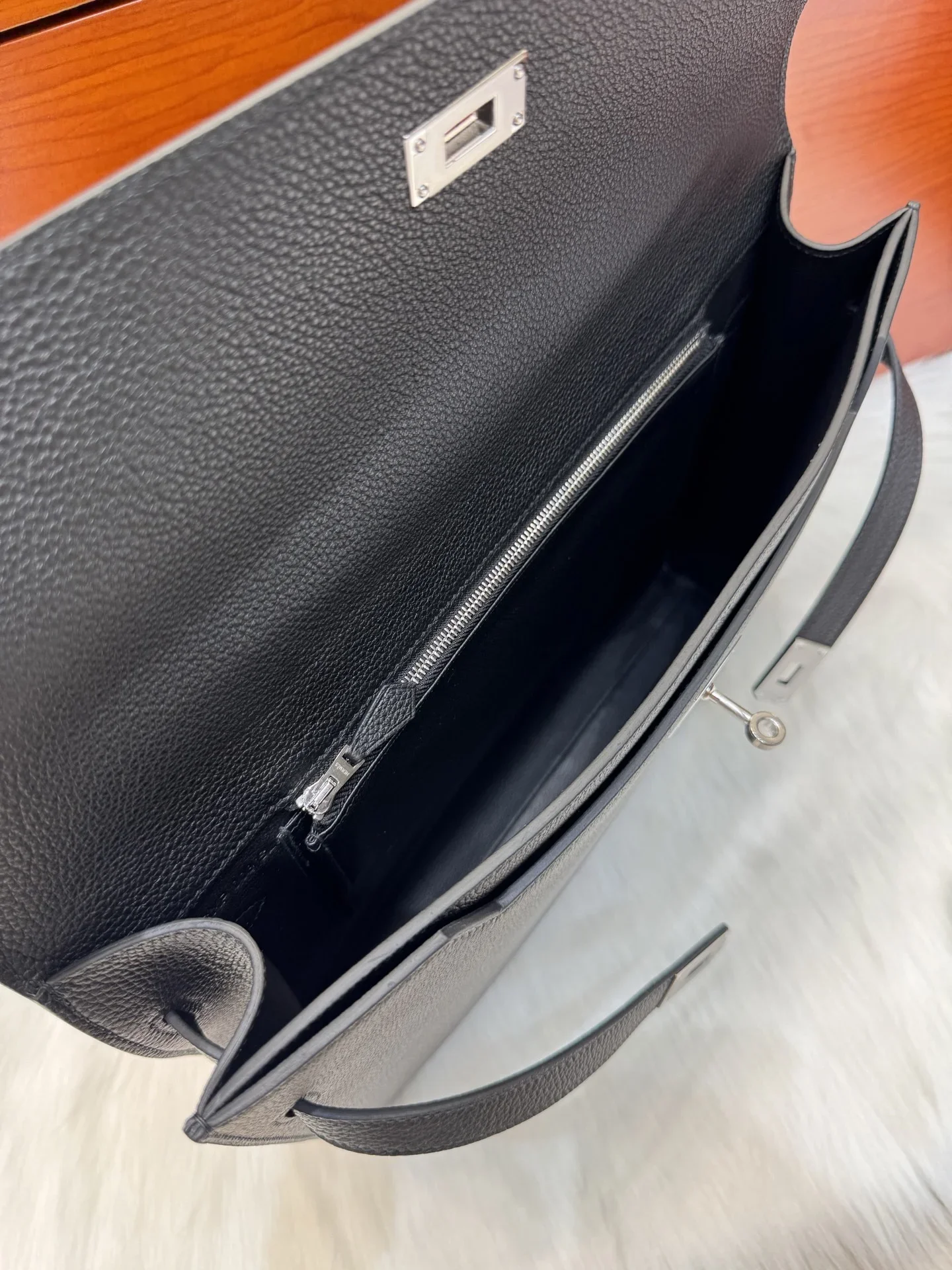 HERMES Briefcases Bags Black-Silver 36X29X5CM A850202609090217 - Image 5