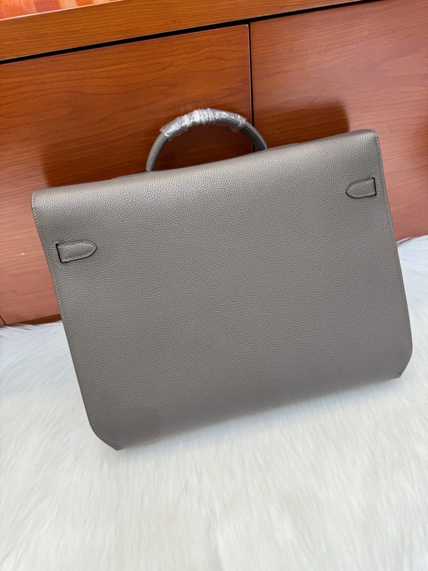 HERMES Briefcases Bags Gray-Silver 36X29X5CM A850202609090219 - Image 9