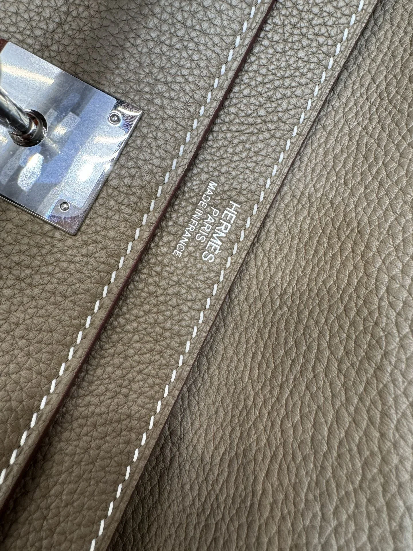 HERMES Briefcases Bags Taupe-Silver 36X29X5CM A850202609090220 - Image 6