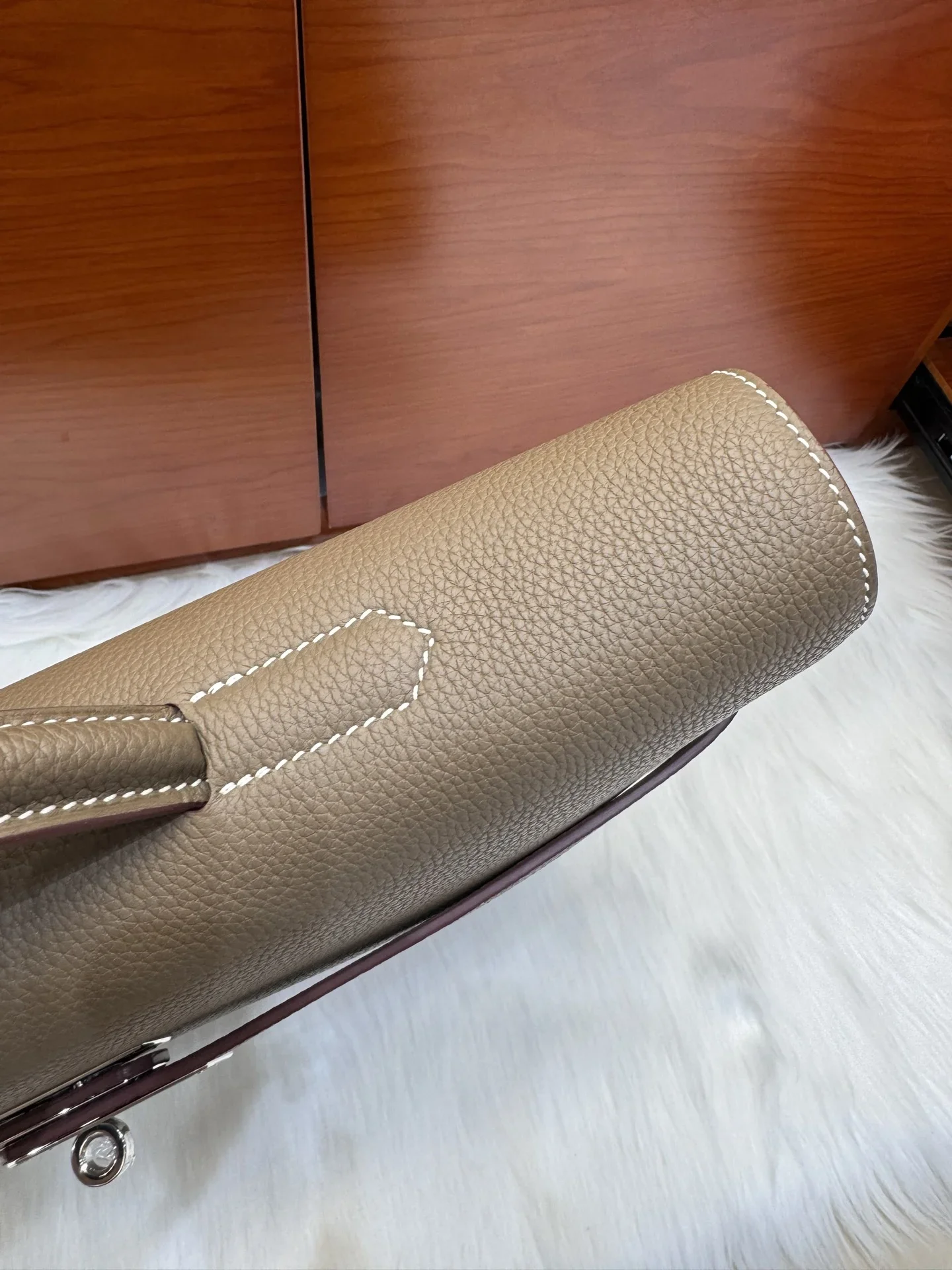 HERMES Briefcases Bags Taupe-Silver 36X29X5CM A850202609090220 - Image 8