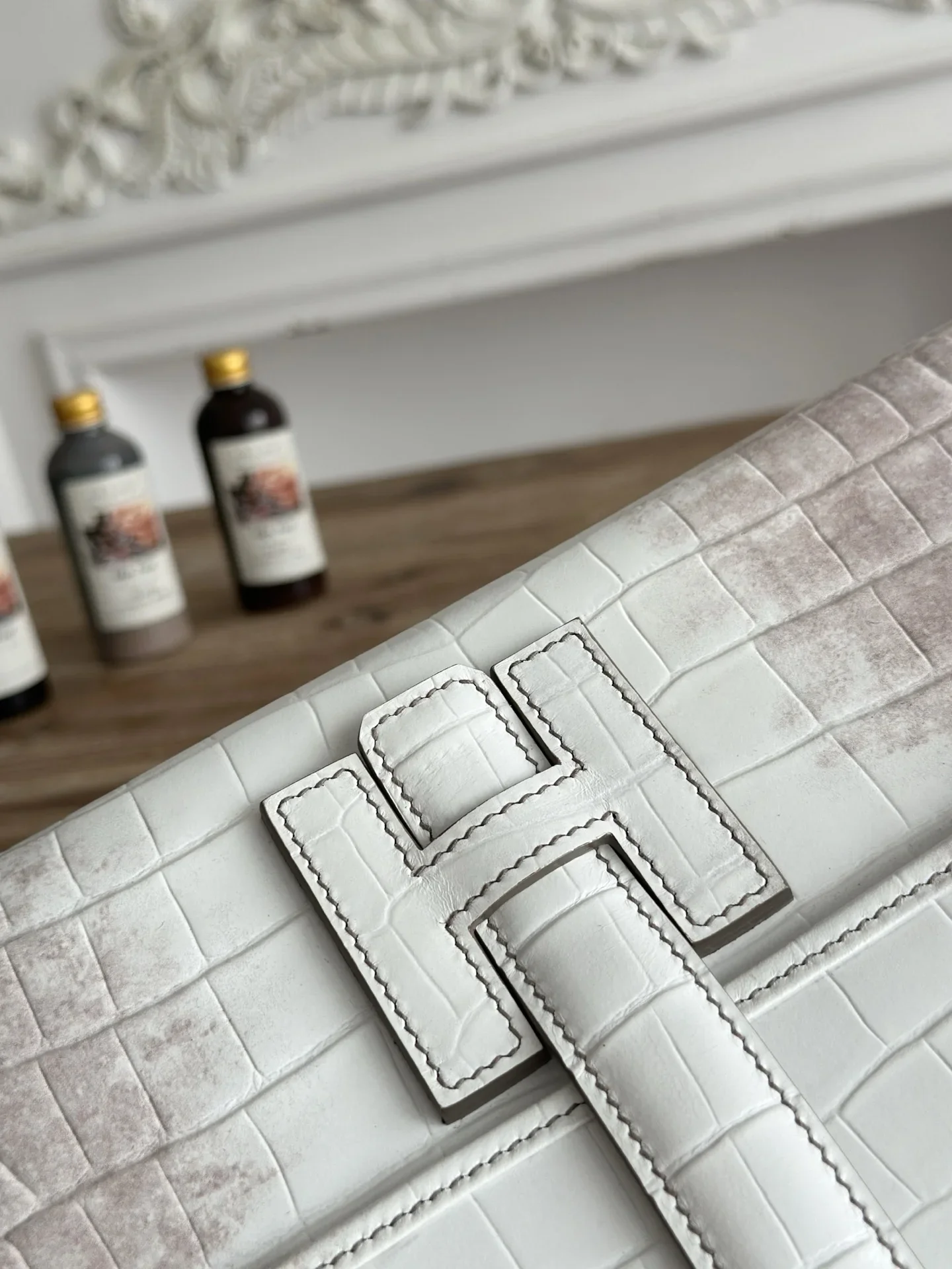 HERMES Clutches Bags White-Pink H80202609090225 - Image 4