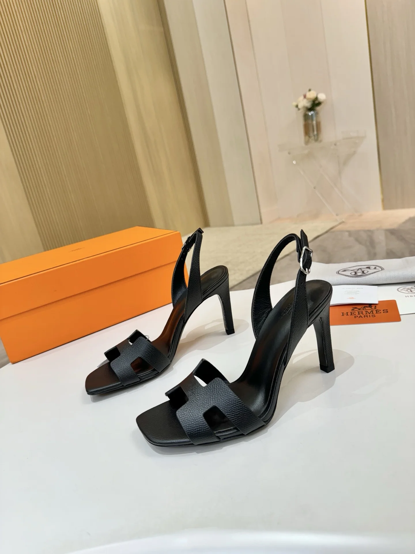 HERMES Heels Black B90202609111496 - Image 2