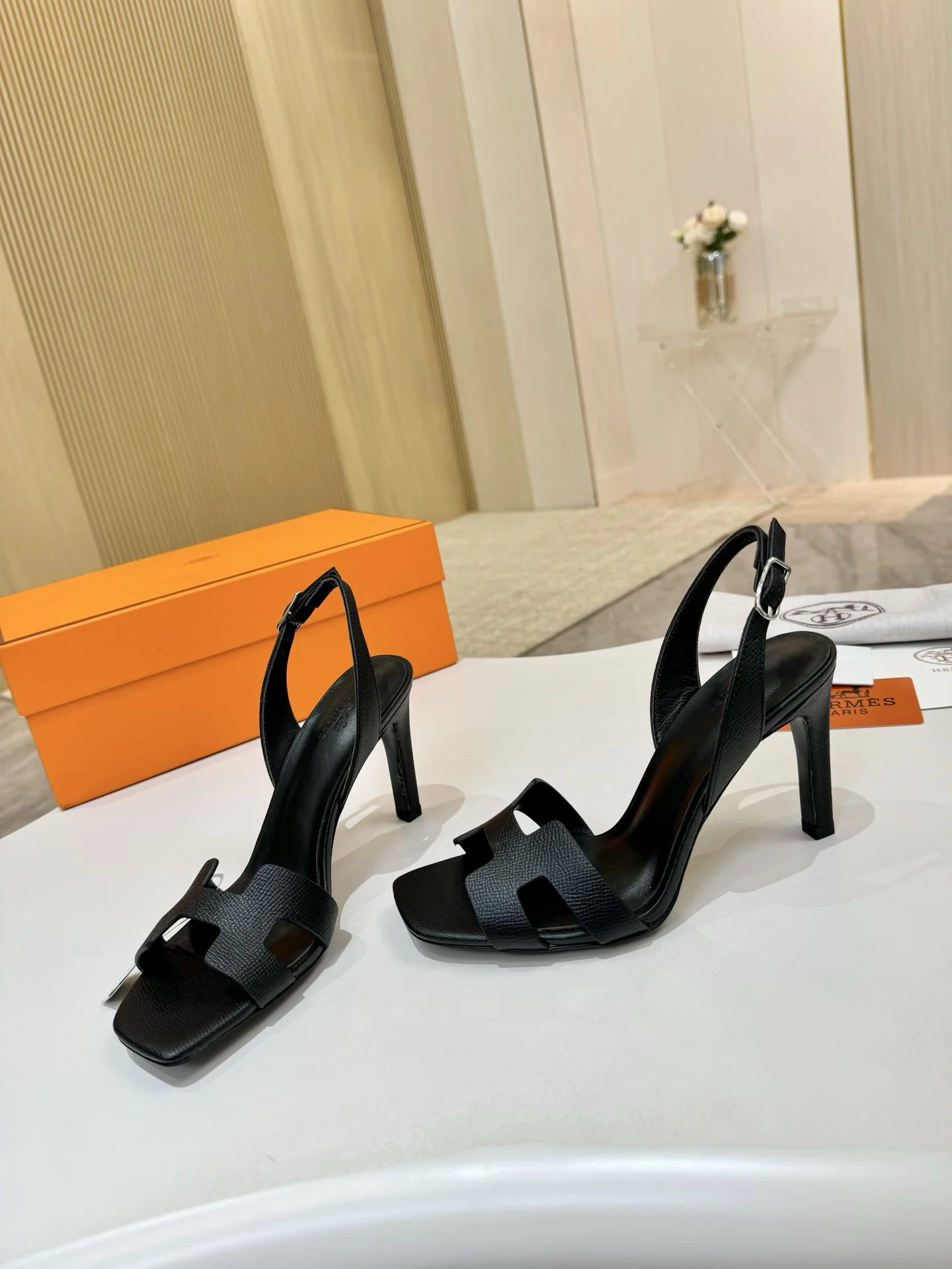 HERMES Heels Black B90202609111496 - Image 3