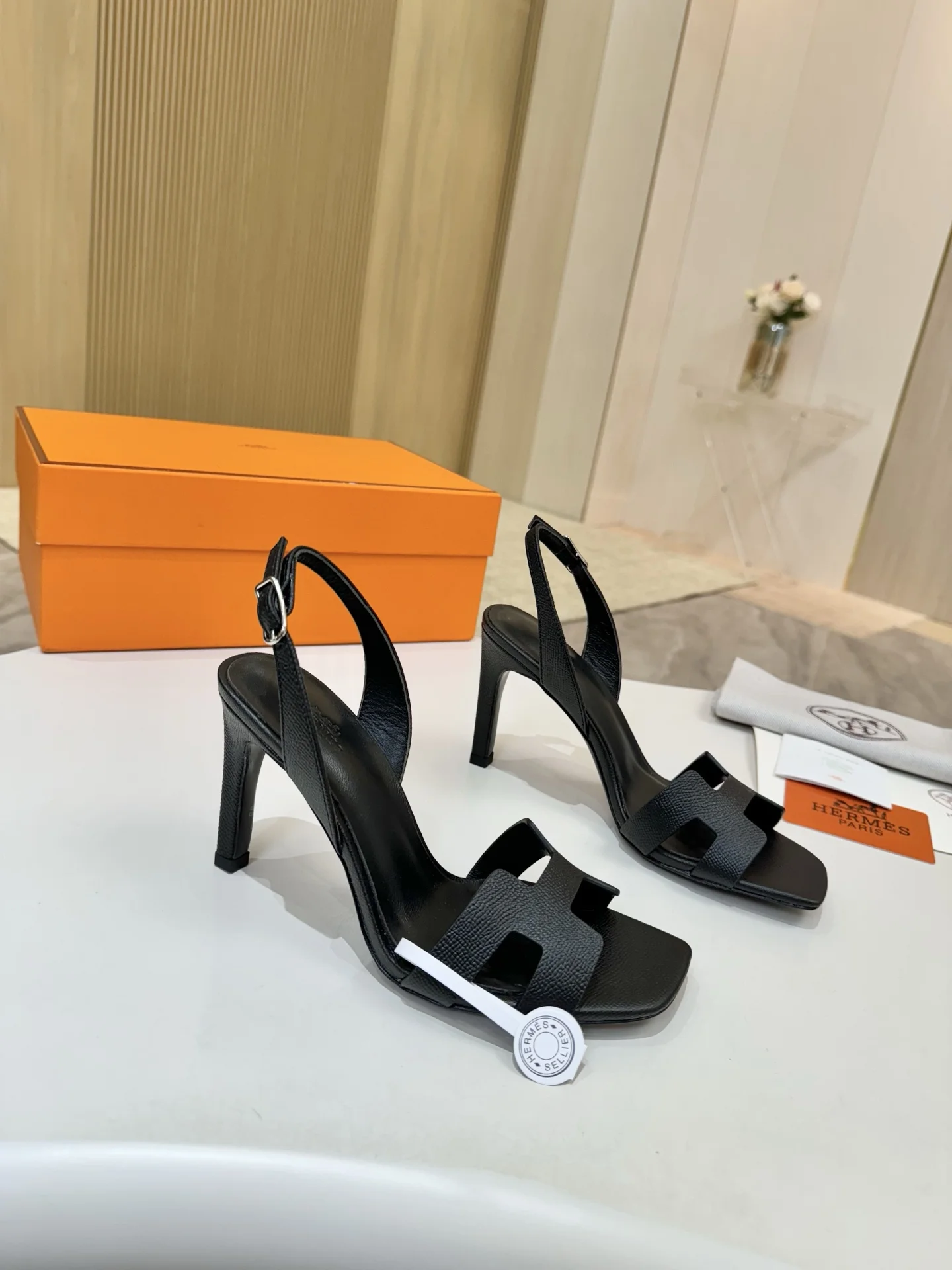 HERMES Heels Black B90202609111496 - Image 5