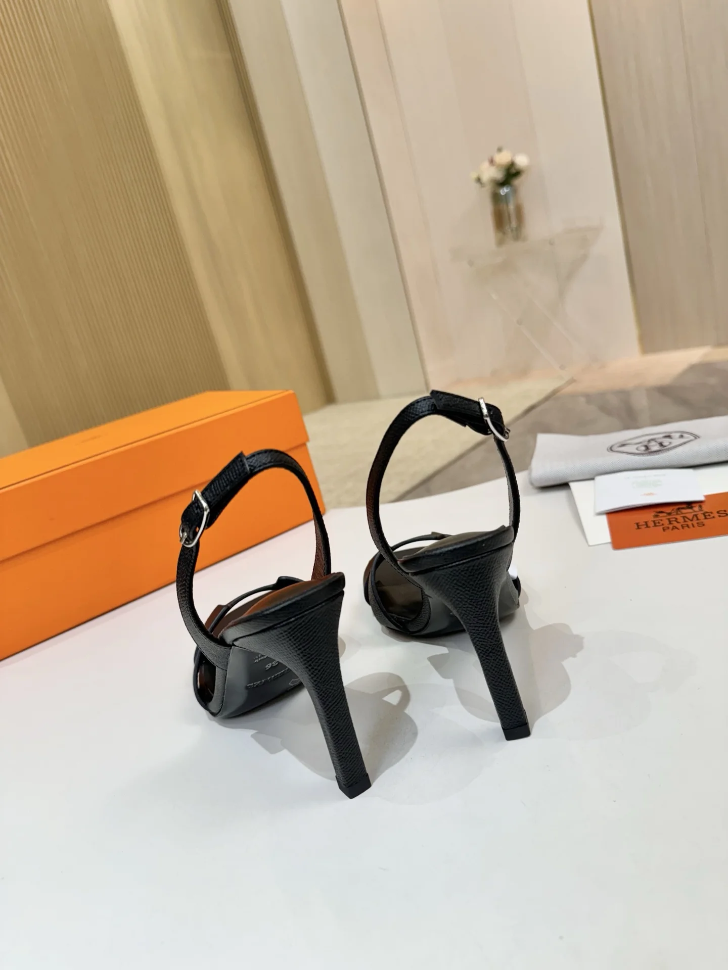HERMES Heels Black B90202609111496 - Image 6