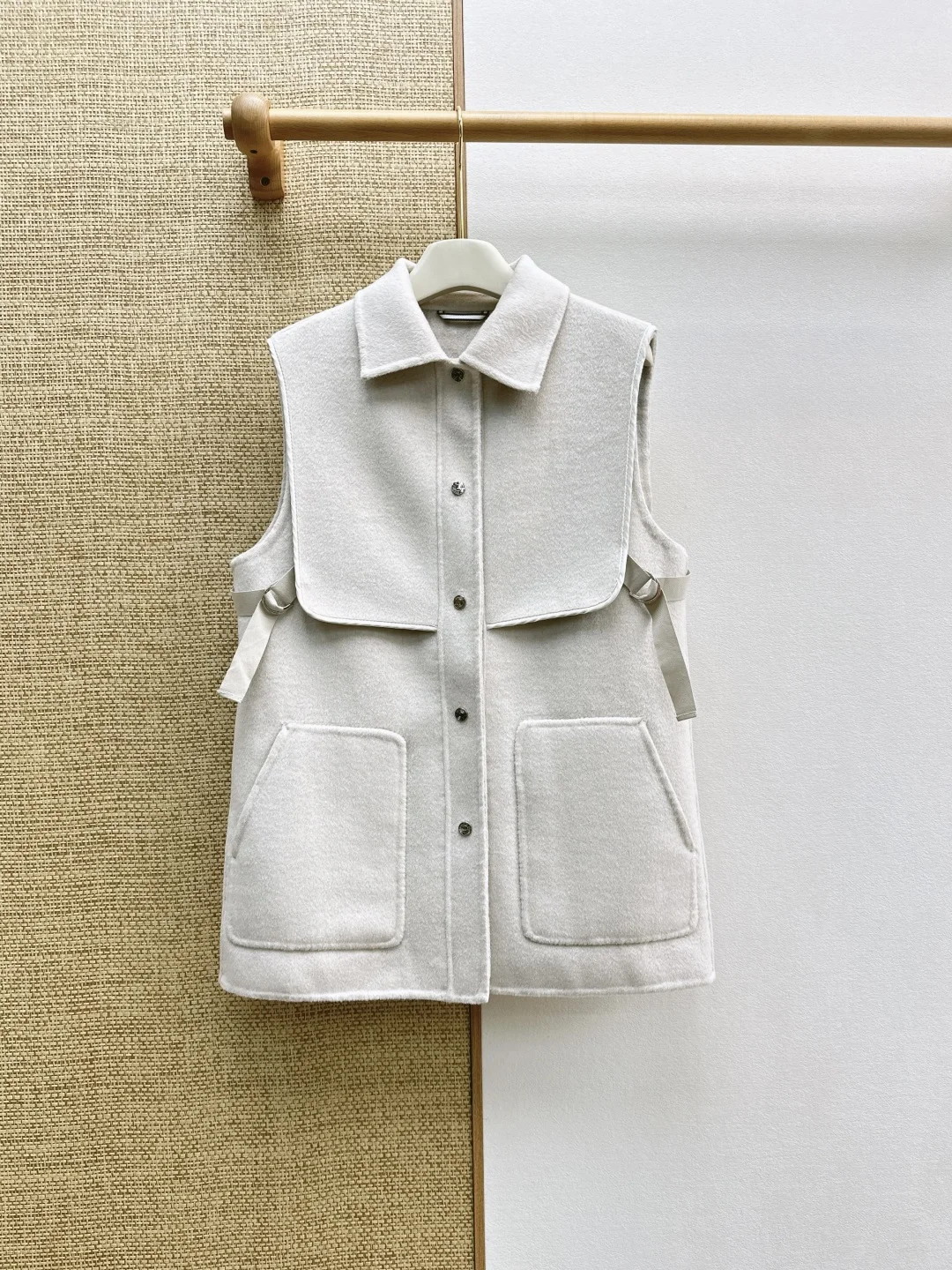 HERMES Jackets Beige-Gray S-L G35202609063309