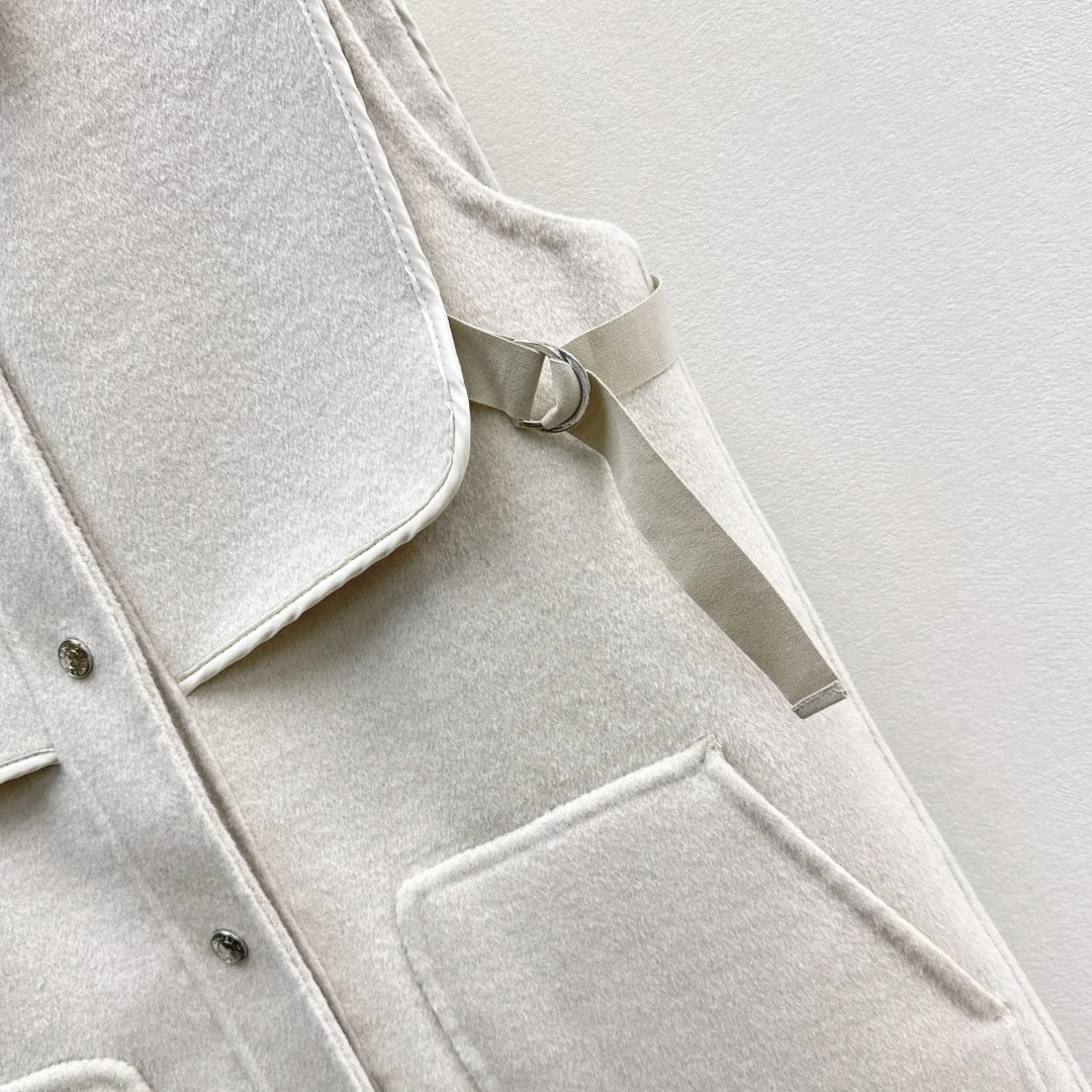 HERMES Jackets Beige-Gray S-L G35202609063309 - Image 6